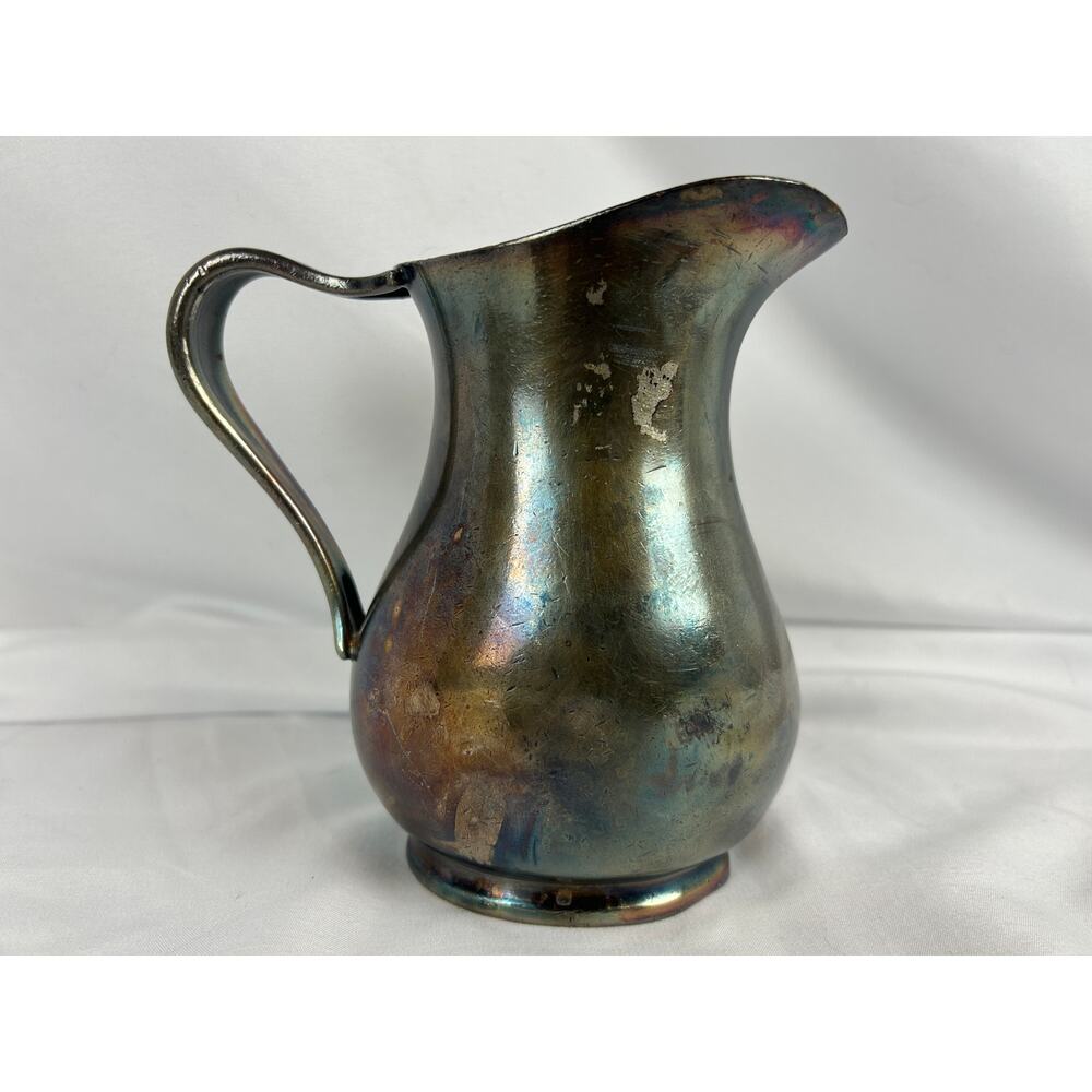 Vintage Reed Barton USN Silver Soldered Creamer Pitcher 3610 Navy